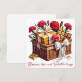 Valentijn Knuffels - Valentijnsdag Kaart (Voorkant / Achterkant)