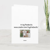 Valentijn Koe Feestdagen Kaart (Achterkant)