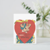  Valentijn "Koe Moo" Feestdagenkaart (Staand voorkant)