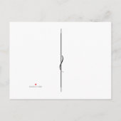 Valentijn Koffie Sneeuwige Thaise Aanbestedingskaa Aankondigingskaart (Achterkant)