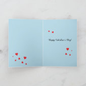 Valentijn Kookaburra Love Australian Bird Hearts Feestdagen Kaart (Binnen)