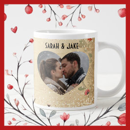 Valentijn  koppels hart grote koffiekop