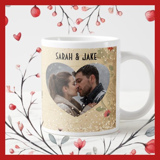 Valentijn  koppels hart grote koffiekop