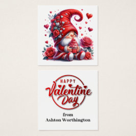 VALENTIJN KOSTBAAR en zuinig Vierkante Visitekaartjes