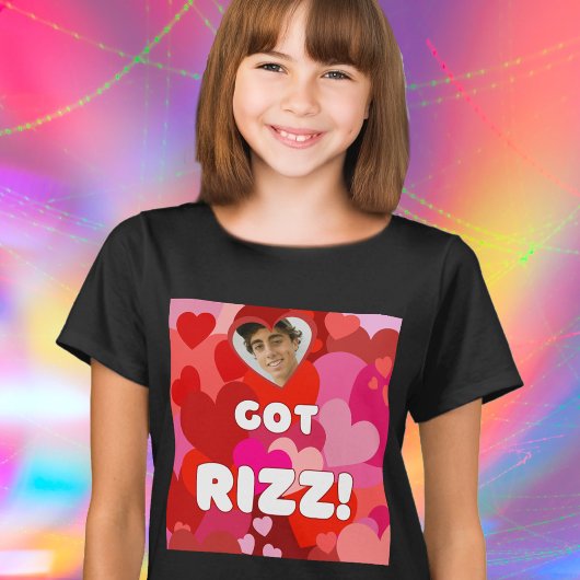 Valentijn kreeg Rizz Heart Pop T-shirt