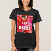 Valentijn kreeg Rizz Heart Pop T-shirt (Voorkant)