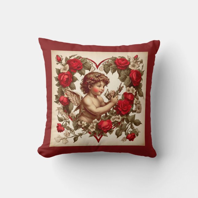  Valentijn kunst liefde cupido Kussen (Voorkant)