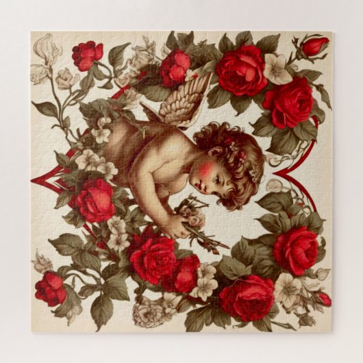  Valentijn kunst liefde cupido Legpuzzel (Horizontaal)