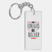 Valentijn Kunst Onze forevers gaan samen Sleutelhanger (Voorkant Links)