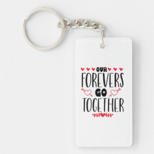 Valentijn Kunst Onze forevers gaan samen Sleutelhanger