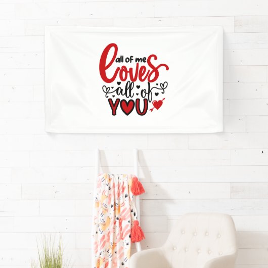 Valentijn kunst van mij houdt van jullie allemaal spandoek (Insitu)