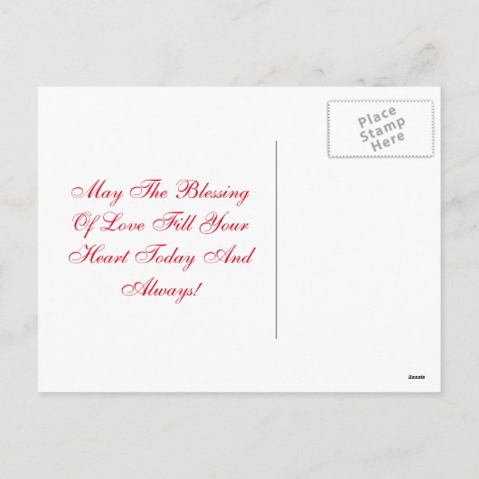 Valentijn kupiden en doven Feestdagenkaart (Achterkant)