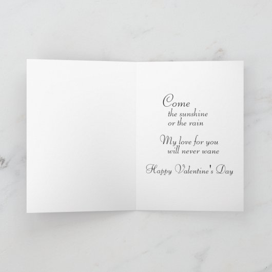 Valentijn laat je zien in de liefdescombinatie feestdagen kaart (Binnen)