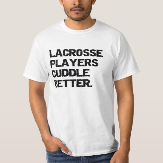 valentijn: lacrosse spelers kussen beter t-shirt (Voorkant)