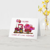 Valentijn ladingen van liefde en harten kaart (Gele Bloem)