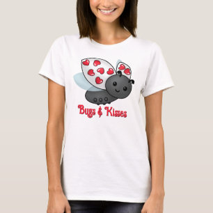 Valentijn Ladybug Bugs & Kisses T-shirt