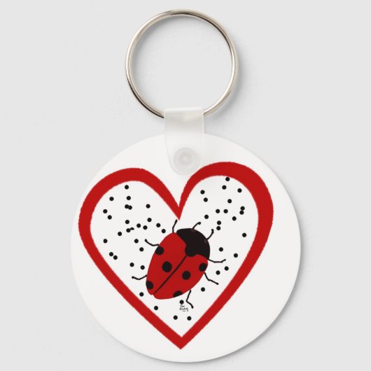 Valentijn Ladybug Sleutelhanger (Voorkant)