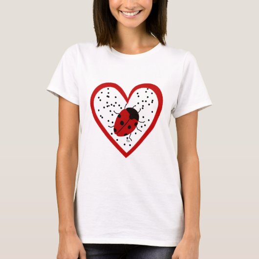 Valentijn Ladybug T-shirt (Voorkant)