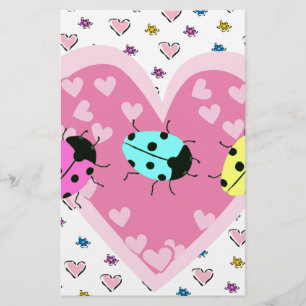 VALENTIJN LADYBUGS BRIEFPAPIER