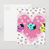 VALENTIJN LADYBUGS FEESTDAGENKAART (Voorkant / Achterkant)