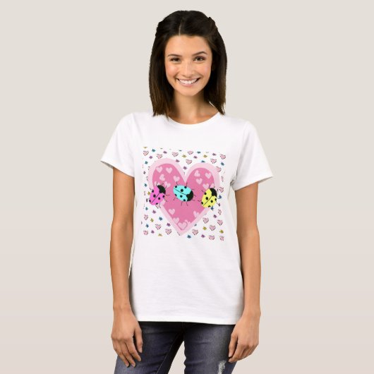 VALENTIJN LADYBUGS T-SHIRT (Voorkant volledig)
