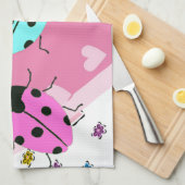 VALENTIJN LADYBUGS THEEDOEK (Quarter Fold)