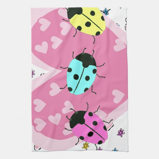 VALENTIJN LADYBUGS THEEDOEK (Verticaal)