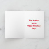 Valentijn Lamb Folded Holiday Card Feestdagen Kaart (Binnen)