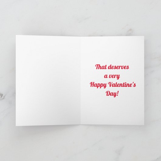 Valentijn Lamb Folded Holiday Card Feestdagen Kaart (Binnen)