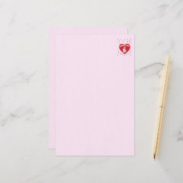 Valentijn Lamb's Love Stationery Briefpapier