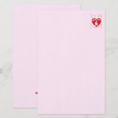 Valentijn Lamb's Love Stationery Briefpapier (Voorkant / Achterkant)
