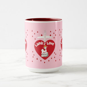 Valentijn Lamb's Love Two Tone Mok