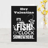 VALENTIJN "LATEN HOOK UP" VISHERMAN LOVE KAART (Gele Bloem)