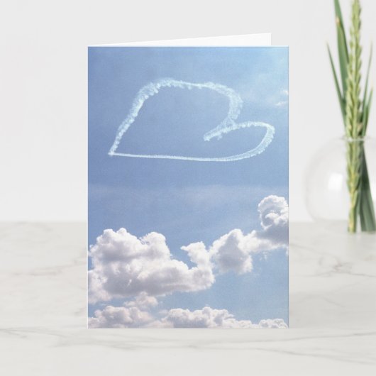 Valentijn (leeg van binnen) - Heart in the Sky Kaa Feestdagen Kaart (Voorkant)