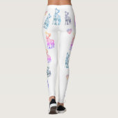 Valentijn Leggings, Giraffes Kus Leggings (Achterkant)
