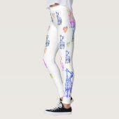 Valentijn Leggings, Giraffes Kus Leggings (Links)