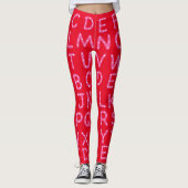 Valentijn Leggings voor docenten (Voorkant)