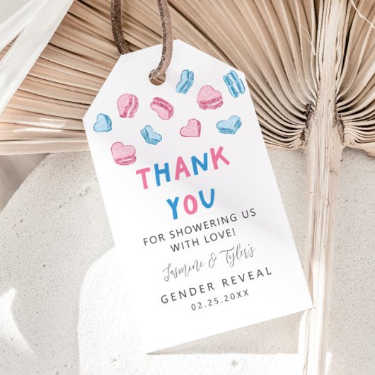 Valentijn Liefde Gender Reveal Cadeaulabel