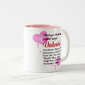 Valentijn Liefde Huisdier Namen Mok (Voorkant rechts)