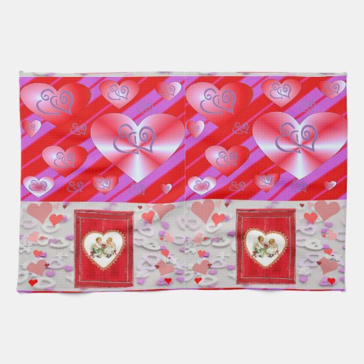valentijn liefde keuken handdoek (Horizontaal)