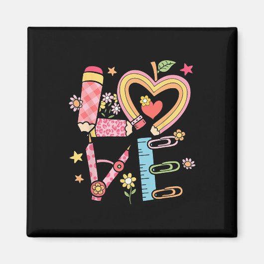 Valentijn liefde leraren vrouwen Coquette liefde h Magneet (Voorkant)