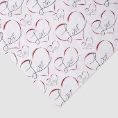 Valentijn liefde tissue papier (Detail)