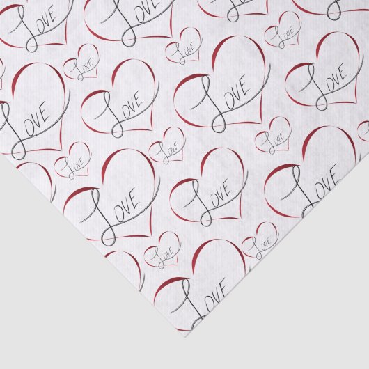 Valentijn liefde tissue papier (Detail)