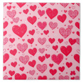 Valentijn liefde-Valentijn harten Tegeltje (Voorkant)