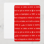 valentijn liefdestalen kaart (Voorkant / Achterkant)