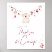 Valentijn Liefje Bedankt voor je komst Poster (Voorkant)