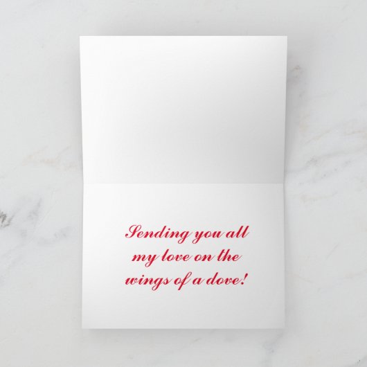 Valentijn lieve vrouw feestdagen kaart (Binnen)