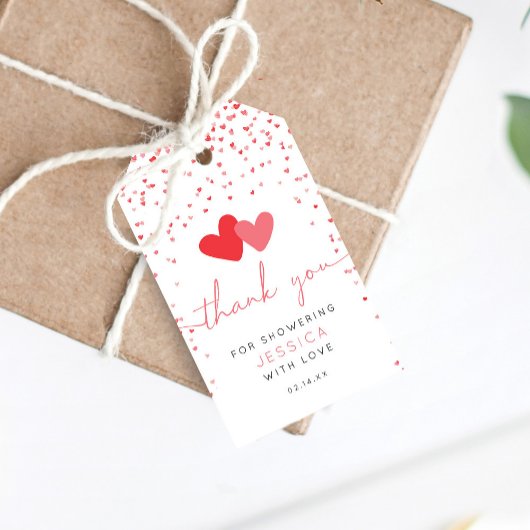 Valentijn Lieverd Baby shower Favor Cadeaulabel