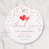 Valentijn Lieverd Baby shower Favor Gift Labels (Voorkant)