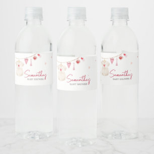 Valentijn Lieverd Baby shower Waterfles Etiket